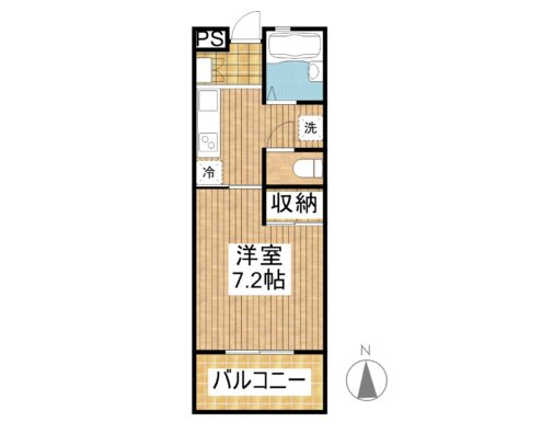 グランフィルやいまビル 107 間取り図