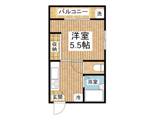 グリーンハイツ真映 弐号館 1-C 間取り図