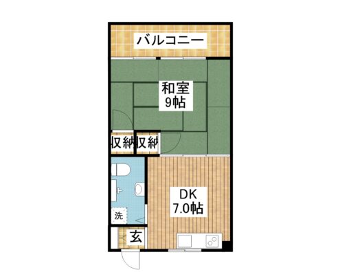 Mansion TAKEHAⅠ Ⅰ-302 間取り図