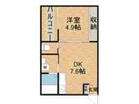 賃貸 K-BOX 2階 間取り図