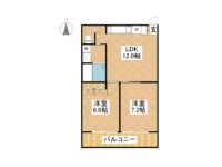 賃貸 CORAL VISTA 2階 間取り図