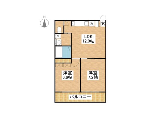 CORAL VISTA 209 間取り図