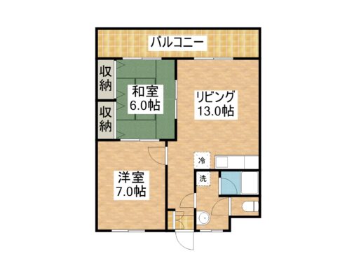 サザンリッチ先嶋 105 間取り図